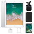 thumbnail image 1 of Restored Apple iPad 8th Gen (WiFi) 32GB Silver Bundle with Wireless Earbuds, Case, Tempered Glass screen protector (Refurbished), 1 of 3