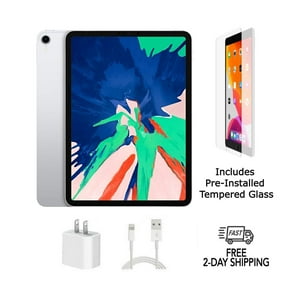 Pre-Owned Apple iPad Pro 11" (2018) A1980 (WiFi) 64GB Silver with Pre-Installed Tempered Glass