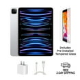 thumbnail image 1 of Restored Apple iPad Pro 11" (2022) A2435 128GB Silver (WiFi + Cellular Unlocked) w/ Pre-Installed Tempered Glass (Refurbished), 1 of 5