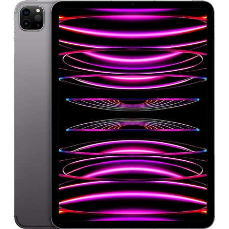 Apple 11" Tablet, 512GB SSD, iPadOS 16, Gray Refurbished