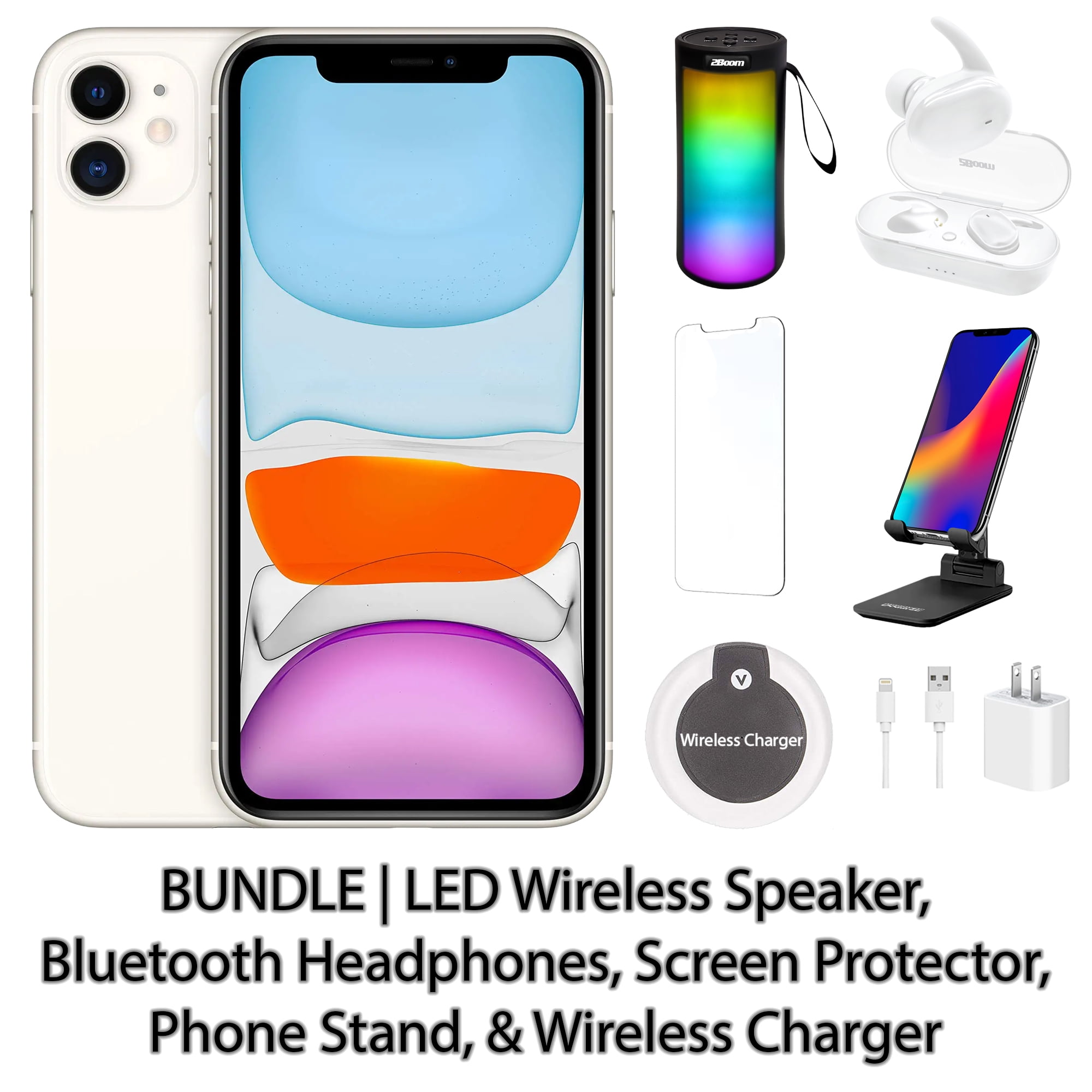 Restored Apple iPhone 11 256GB Green Fully Unlocked Bundle