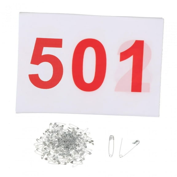 Baoblaze 100Pcs Running Bibs Athlete Numbers Reliable Sports Bibs Competitor Numbers for Running Games Competition Events Sports Event 501 to 600