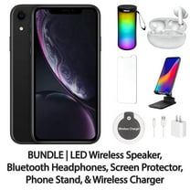 Restored Apple iPhone XR - Fully Unlocked - 256 GB Black (Refurbished)