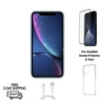 thumbnail image 1 of Restored Apple iPhone XR Unlocked 256GB Blue (A1984) Bundle, Clear Case, Tempered Glass Screen Protector (Refurbished), 1 of 6
