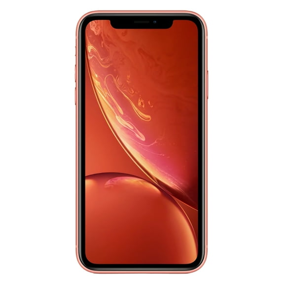 Restored Apple iPhone XR Unlocked 256GB Coral Bundle, Clear Case, Tempered Glass Screen Protector (Refurbished)