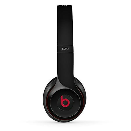 Restored Beats by Dr. Dre Solo2 Black Wired On Ear Headphones Solo2WiredBL-Refurb (Refurbished)
