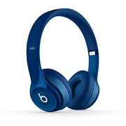 Restored Beats by Dr. Dre Solo2 Blue Wired On Ear Headphones MHBJ2AM/A (Refurbished)