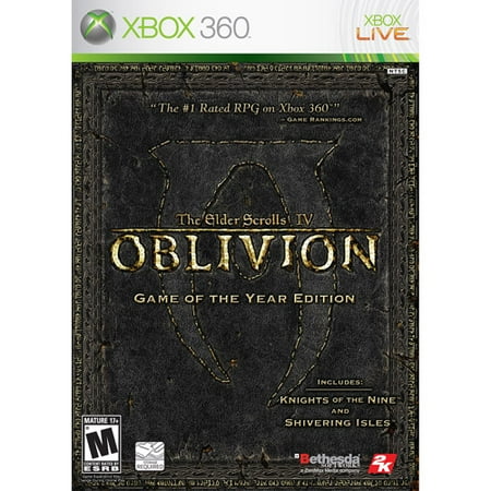 Restored Bethesda Elder Scrolls IV: Oblivion Game of the Year Edition -Xbox 360 b (Refurbished)