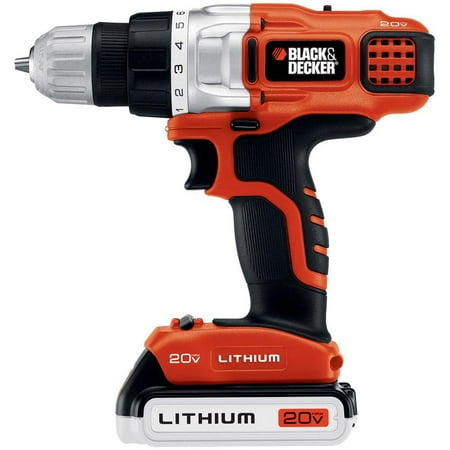 Refurbished Black & Decker 20-Volt Max Lithium-Ion Cordless Drill/Driver-LDX220SB