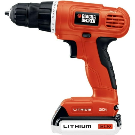 Refurbished Black & Decker LD120CBF 20-Volt MAX Lithium-Ion 3/8 in. Cordless Drill/Driver