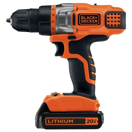 Refurbished Black & Decker LDX220C 20-Volt Max Lithium-Ion Cordless Drill/Driver