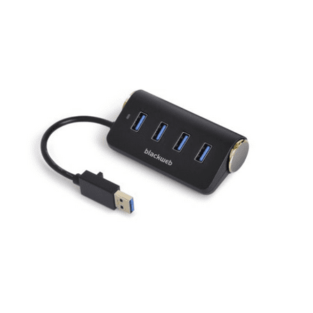 Restored Blackweb 4-Port USB 3.0 Hub (Refurbished)
