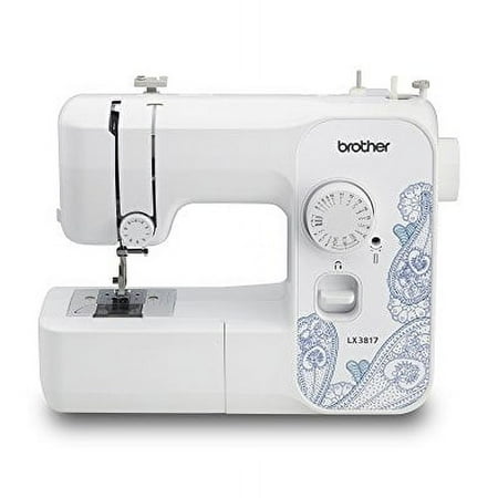 Restored Brother LX3817 17-Stitch Portable Full-Size Sewing Machine, White (Refurbished)