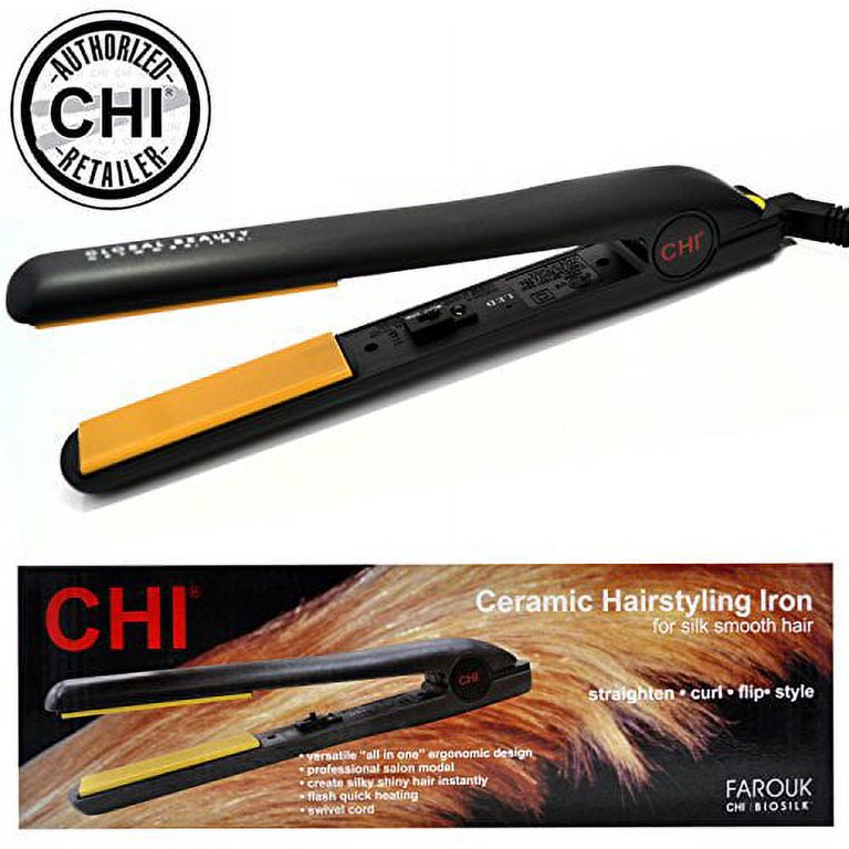 Chi 1 (GF-1001) Farouk Ceramic Ionic Flat Iron Hair Straightener , Black