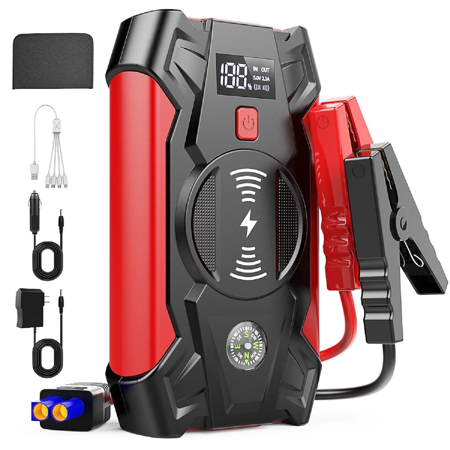 Refurbished Cshidworld CSD0159E Wireless Changing 4000A Peak 39800mAH Portable Battery Jump