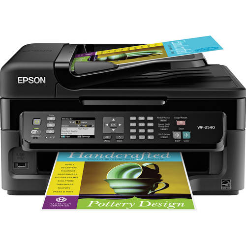 Restored Epson WF2540 Inkjet Multifunction Printer/Copier/Scanner/Fax