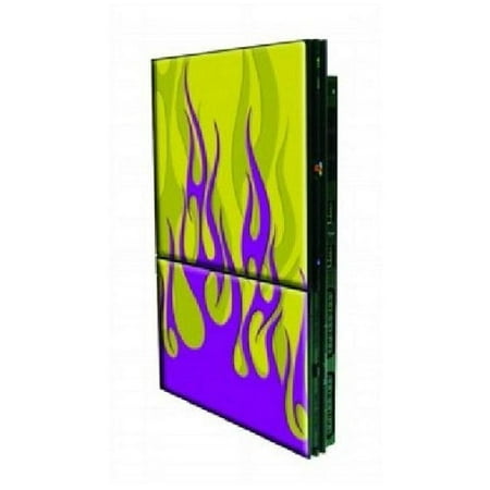 Restored Gamer Graffix ABSB000XFVITE PS2 Slim Tuner Green Skin removable, reusable (Refurbished)