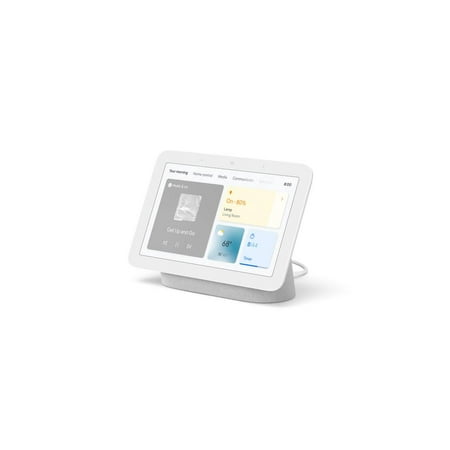 Restored Google GA01331-US Nest Hub 2nd Gen - Smart Home Speaker and 7 Display with Google Assistant - Chalk (Refurbished)