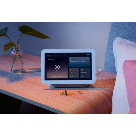 Restored Google GA01892-US Nest Hub (2nd Gen) Smart Home Speaker & 7" Display w/ Assistant, Charcoal (Refurbished)