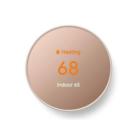 Restored Google GA02082-US Nest Smart Thermostat for Home in Sand (Refurbished)
