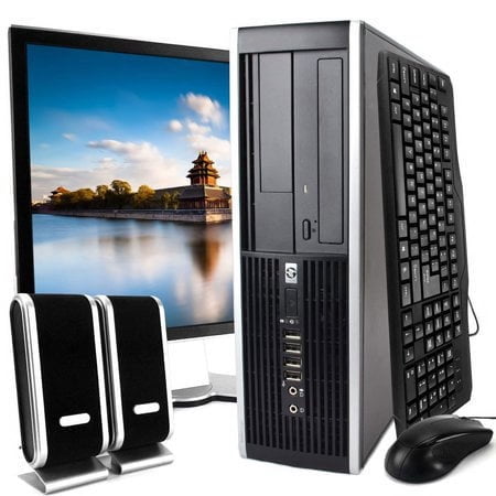Restored HP Compaq 6000 Pro Desktop Intel Core 2 Duo 3.0GHz 4GB RAM 500GB HDD DVD Windows 10 Professional 19" Monitor, Keyboard, Mouse, Speaker Bundle WiFi 1 (Refurbished)