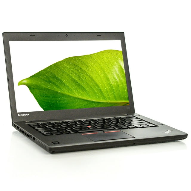 Refurbished Lenovo ThinkPad T450 Laptop i5 Dual-Core 16GB 256GB SSD Win 10 Pro B v.WAA