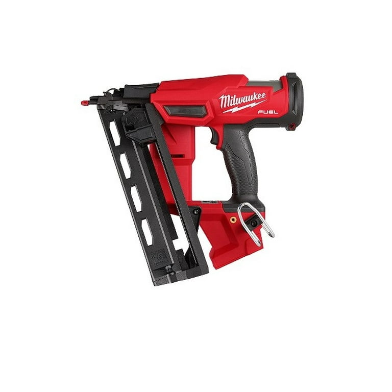 Restored Milwaukee Tool 2841 20 M18 FUEL 18 Volt Lithium Ion Brushless Cordless Gen II 16 Gauge Angled Finish Nailer Tool Only Refurbished Walmart