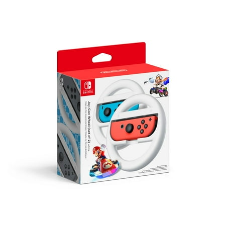 Refurbished Nintendo HACABG2AB Joy-Con Wheel - White, Set of 2 (Nintendo Switch)