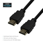 Restored ONN ONB17AV005E 15-Feet Gold-Plated High Speed 4K HDMI Cable, 2-pack (Refurbished)