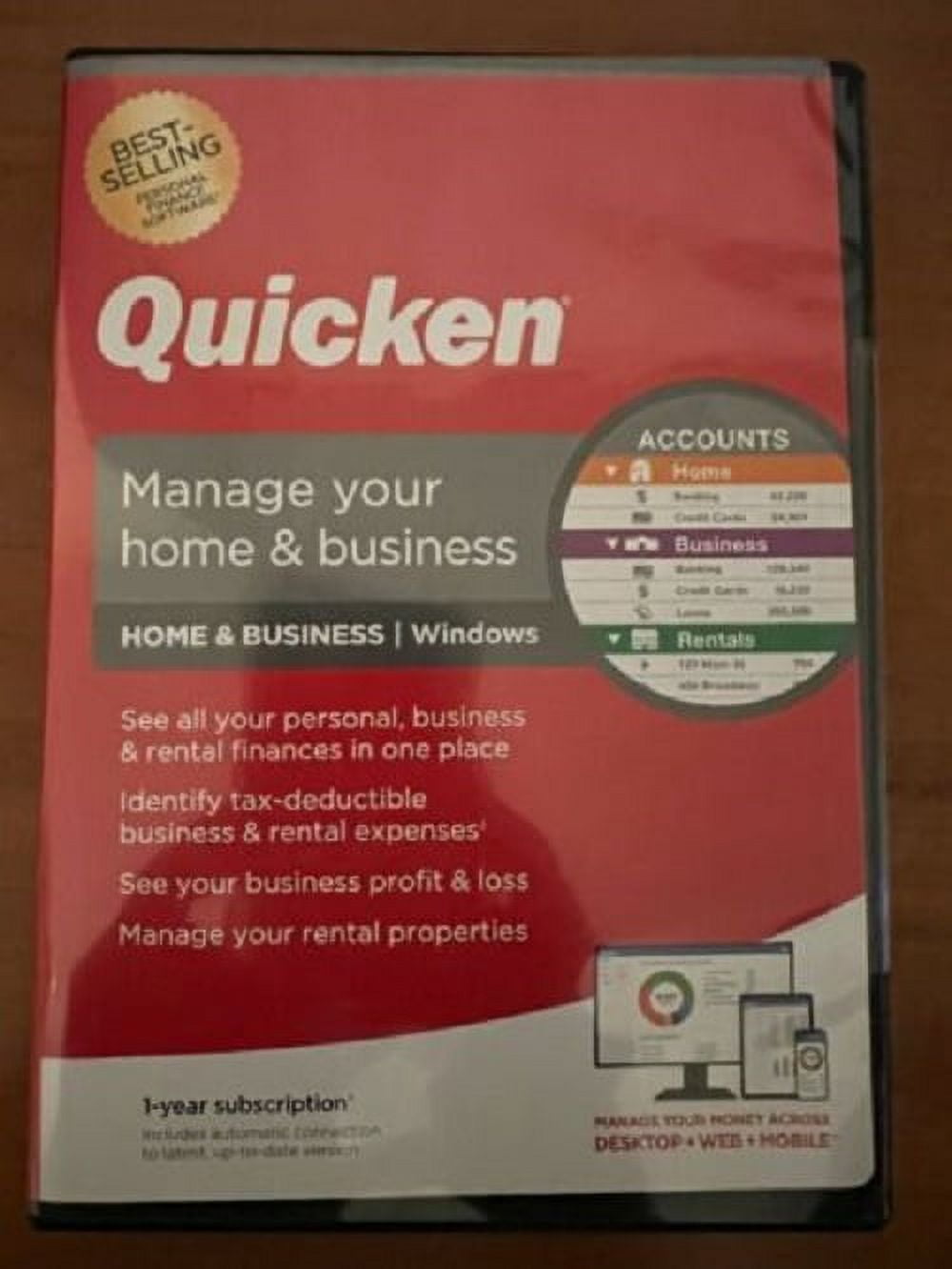Refurbished Quicken QUI940800F080 Home & Business Personal FinanceTrack personal and business