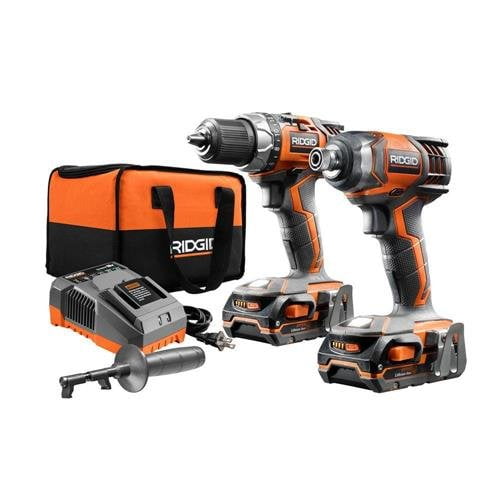 Refurbished RIDGID R9205 18V Hammer Drill 3Sp Impact Kit