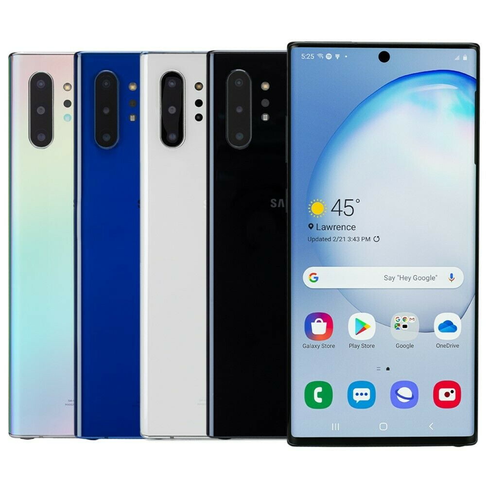  Samsung Galaxy Note 10+ Plus 256GB with S Pen Aura Blue  (Factory Unlocked for GSM & CDMA, 6.8 Inch Display, U.S. Warranty)  SM-N975UZBAXAA (Renewed) : Cell Phones & Accessories