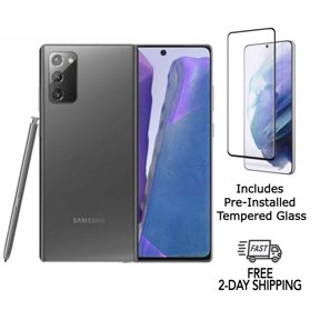 Restored Samsung Galaxy Note 20 5G N981U (Fully Unlocked) 128GB Mystic Gray with Screen Protector (Refurbished)