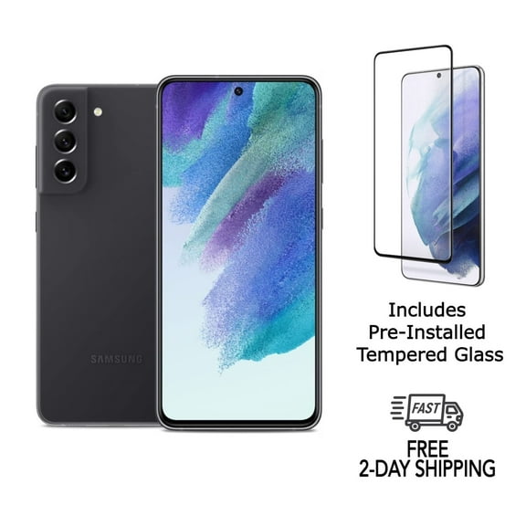 Pre-Owned Samsung Galaxy S21 FE 5G G990U (Fully Unlocked) 128GB Graphite with Screen Protector