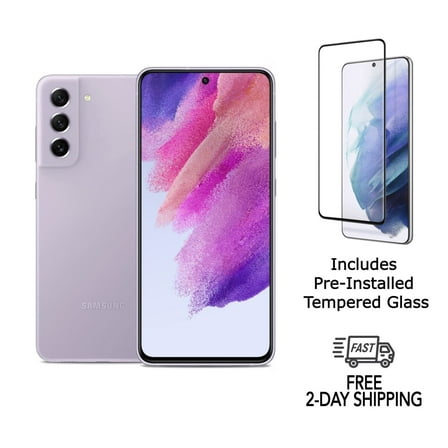 Pre-Owned Samsung Galaxy S21 FE 5G G990U (Fully Unlocked) 128GB Lavender with Screen Protector