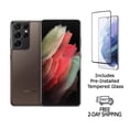 thumbnail image 1 of Refurbished Samsung Galaxy S21 Ultra 5G G998U (Fully Unlocked) 128GB Phantom Brown with Screen Protector, 1 of 6