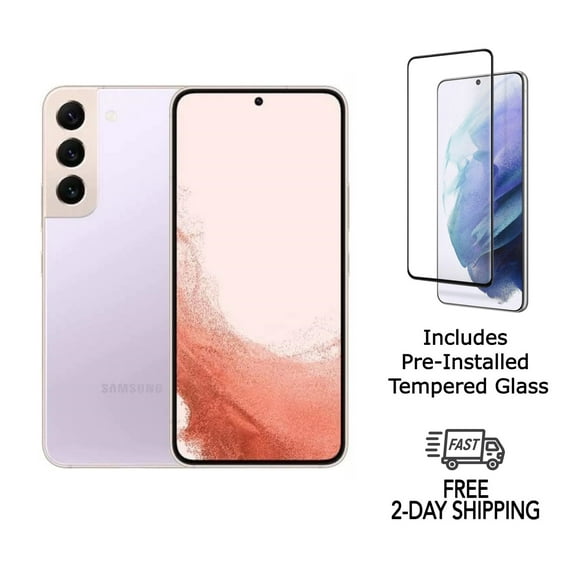 Refurbished Samsung Galaxy S22 Plus 5G S906U (Fully Unlocked) 128GB Violet with Screen Protector