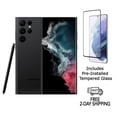 thumbnail image 1 of Refurbished Samsung Galaxy S22 Ultra 5G S908U (AT&T Only) 256GB Phantom Black with Screen Protector, 1 of 5