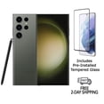 thumbnail image 1 of Refurbished Samsung Galaxy S23 Ultra 5G S918U (Fully Unlocked) 1TB Green with Screen Protector, 1 of 4