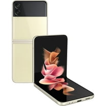 Restored Samsung Galaxy Z Flip3 5G F711U (Fully Unlocked) 128GB Cream (Refurbished)