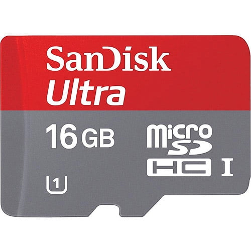 Refurbished SanDisk SDSDQUI-016G-A46 Ultra 16GB microSDHC Class 10 Memory  Card