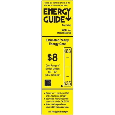 VIZIO E65X-C2 E-Series 65 in. Class LED 1080TVL 120Hz FullArray Smart TV