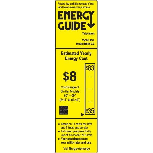 VIZIO E65X-C2 E-Series 65 in. Class LED 1080TVL 120Hz FullArray Smart TV