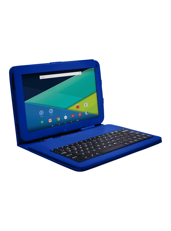 Refurbished Visual Land ME10QL16KCBLUR 10.1'' Quad Core 1GB RAM 16GB Storage 1.3GHz Quad-Core processor Wi-Fi Tablet Includes Keyboard Case, Blue