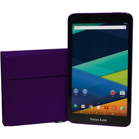 Restored Visual Land ME8QIDC16GBPRPP 8" Quad Core 5.1 Lollipop Tablet with Keyboard Case (Refurbished)