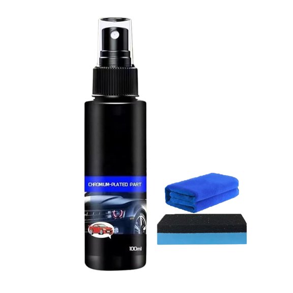 Refurbishing Agent Spray for Chrome Plated Parts Car Chrome-Plated Part Refurbishing Agent Chrome Repair Compound Metal Surfaces Cleaner for Cars 100Ml