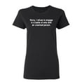 thumbnail image 1 of Refuse To Engage In A Battle Of Wits With An Unarmed Person Sarcastic Novelty Gift Idea Adult Humor Funny Women's Casual Tees, 1 of 3