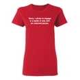 thumbnail image 1 of Refuse To Engage In A Battle Of Wits With An Unarmed Person Sarcastic Novelty Gift Idea Adult Humor Funny Women's Casual Tees, 1 of 3