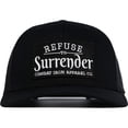 thumbnail image 1 of Refuse To Surrender B/w Patch Snapback Hat Black / Black, 1 of 1