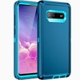 thumbnail image 1 of RegSun for Galaxy S10 Plus Case,Shockproof 3-Layer Full Body Protection [Without Screen Protector] Rugged Heavy Duty High Impact Hard Cover Case for Samsung Galaxy S10 Plus,Turquoise, 1 of 7
